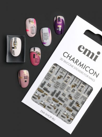 №195 Charmicon 3D Silicone Stickers Аrt is Life