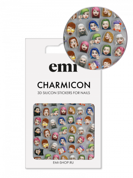 №203 Charmicon 3D Silicone Stickers Эмоджи