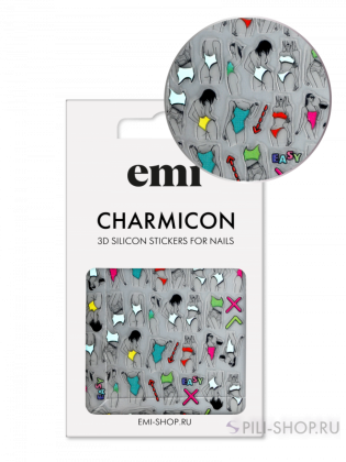 №208 Charmicon 3D Silicone Stickers Easy-breezy