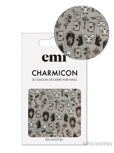 №220 Charmicon 3D Silicone Stickers Хаос