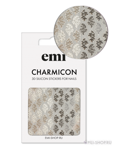 Charmicon 3D Silicone Stickers №225 Природный паттерн