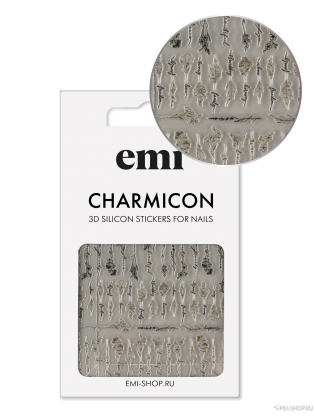 №231 Charmicon 3D Silicone Stickers Цветы и фразы