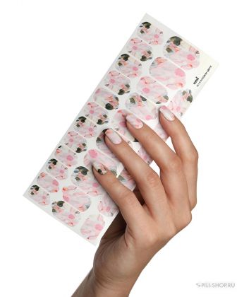 Пленки для дизайна ногтей EMI №1 В розовом цвете