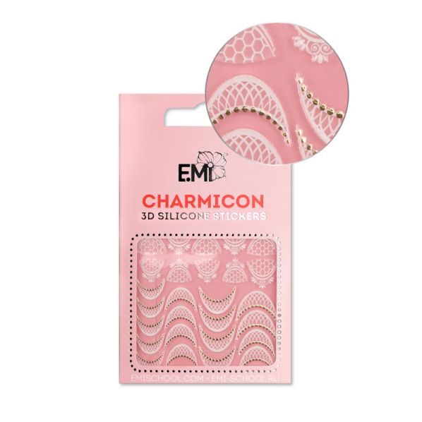№108 Charmicon 3D Silicone Stickers Кружевные лунулы